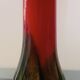 Multicolored glass paste vase signed Gabriel Milesi master glassmaker