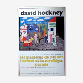 Affiche David Hockney 1981