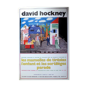 Affiche David Hockney 1981