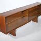 Buffet en teck design danois, vitrine, commode Arne Vodder, années 1960