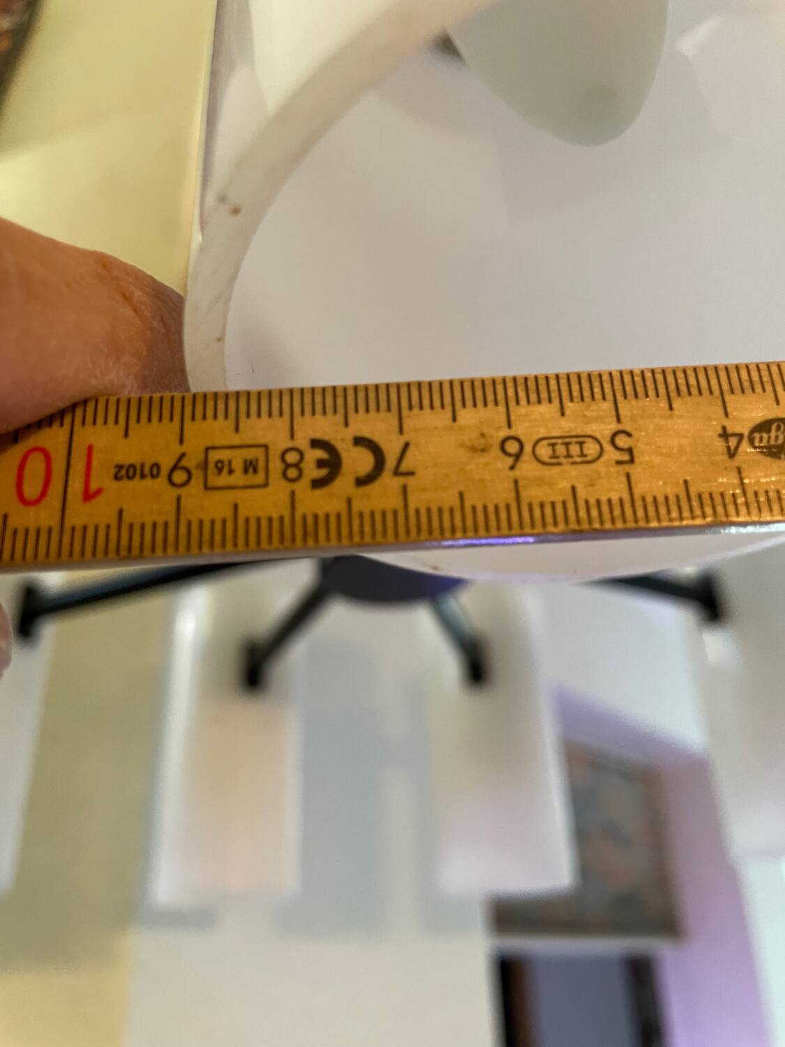 Vintage 9-light pendant light in Perspex