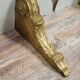 Pair of Louis XV style wall consoles in gilded wood