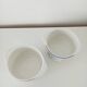 Set of 2 small floral ear bowls