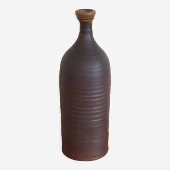 Clay bottle glazed neck