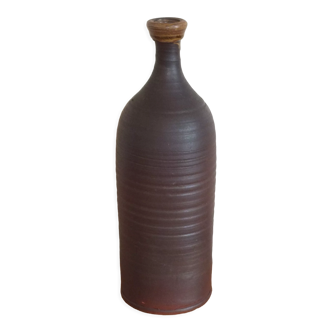 Clay bottle glazed neck