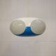 Unique Space age bug eye ufo lamp *** Massive Belgium *** blue and white