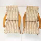 Paire de fauteuils du milieu du siècle des années 1960, Tchécoslovaquie