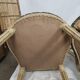 5 chaises en bois laqué blanc style Louis XVI