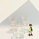 5 verres de cantine en verre