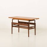 Vintage elevator teak table attr. to Kai Kristiansen, 1960s