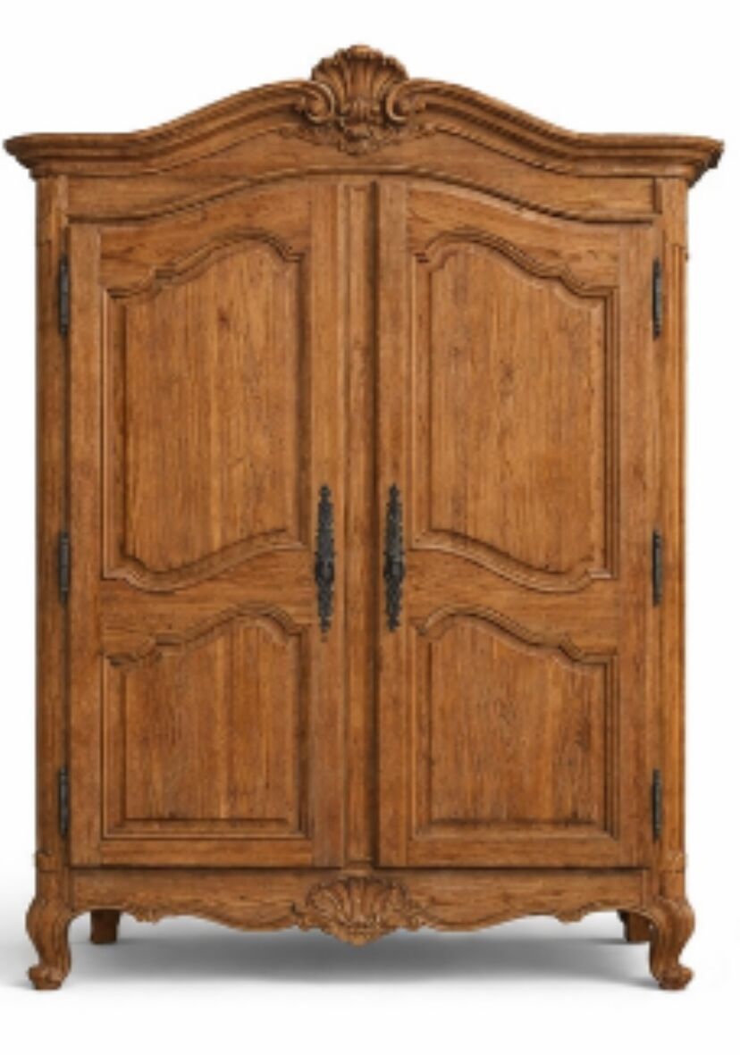 Sanded antique wardrobe