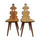 Paire de chaises alsaciennes