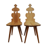 Paire de chaises alsaciennes
