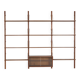 Teak modular shelving unit, Danish design, 1960s, made in Denmark