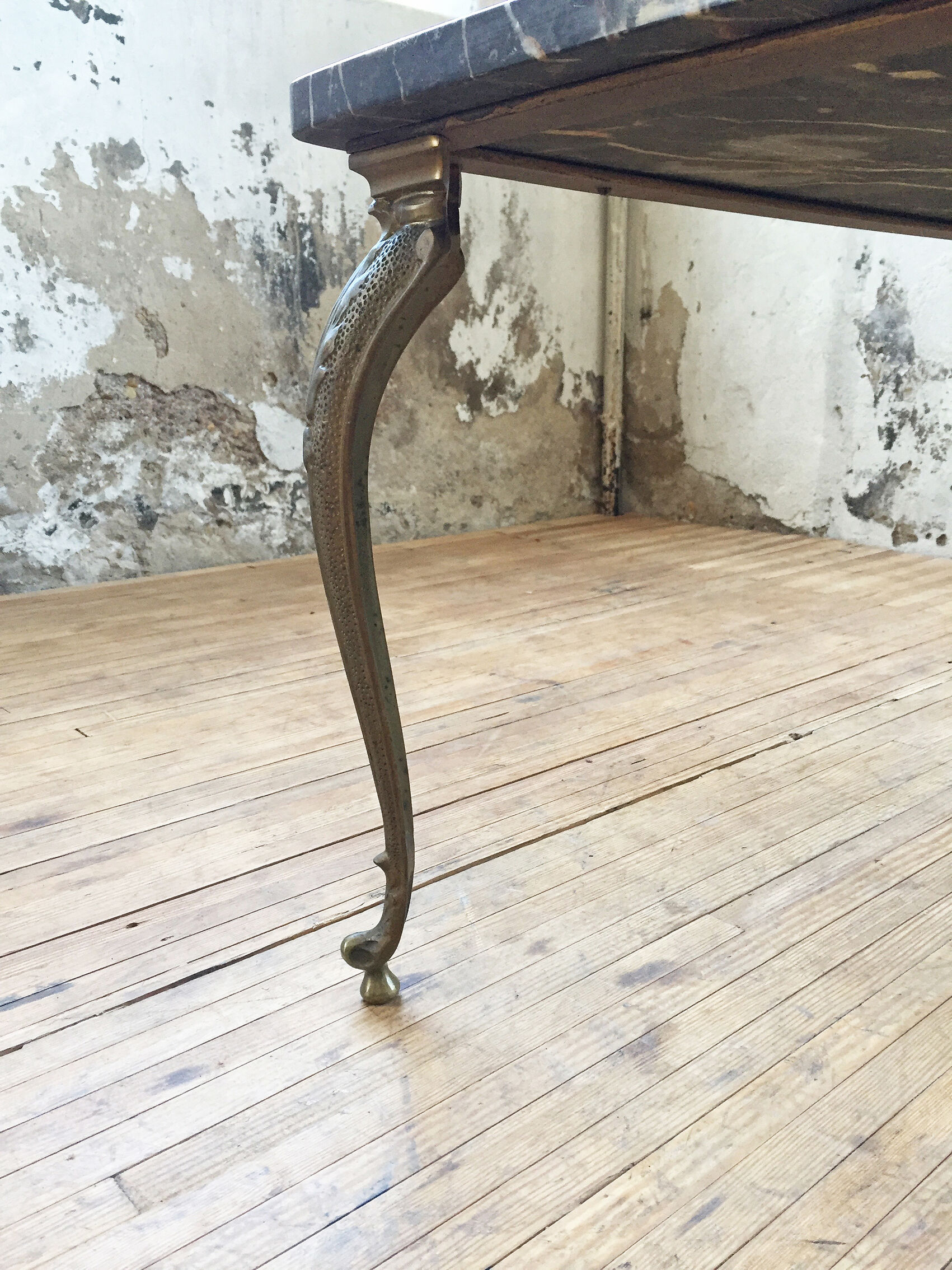 Bronze marble coffee table