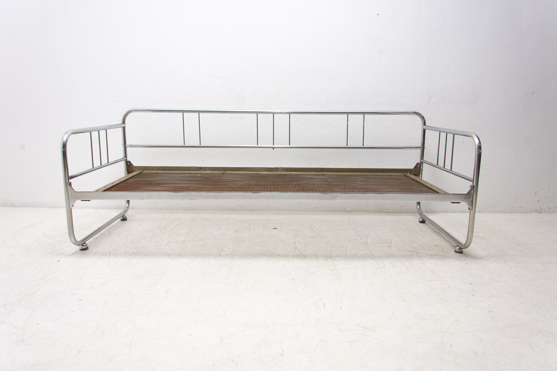 Canapé Bauhaus en acier tubulaire, années 1930, bohême