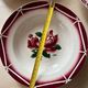 Set of four deep plates Digoin Sarreguemines, model Cibon.