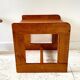 Geometric coffee table wood vintage honey