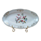 Antique oval plate Kg Lunéville – bird & golden flower decoration