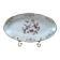 Antique oval plate Kg Lunéville – bird & golden flower decoration