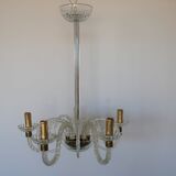 Vintage glass chandelier