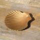 Vintage brass shell tray