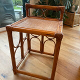 Vintage rattan side table