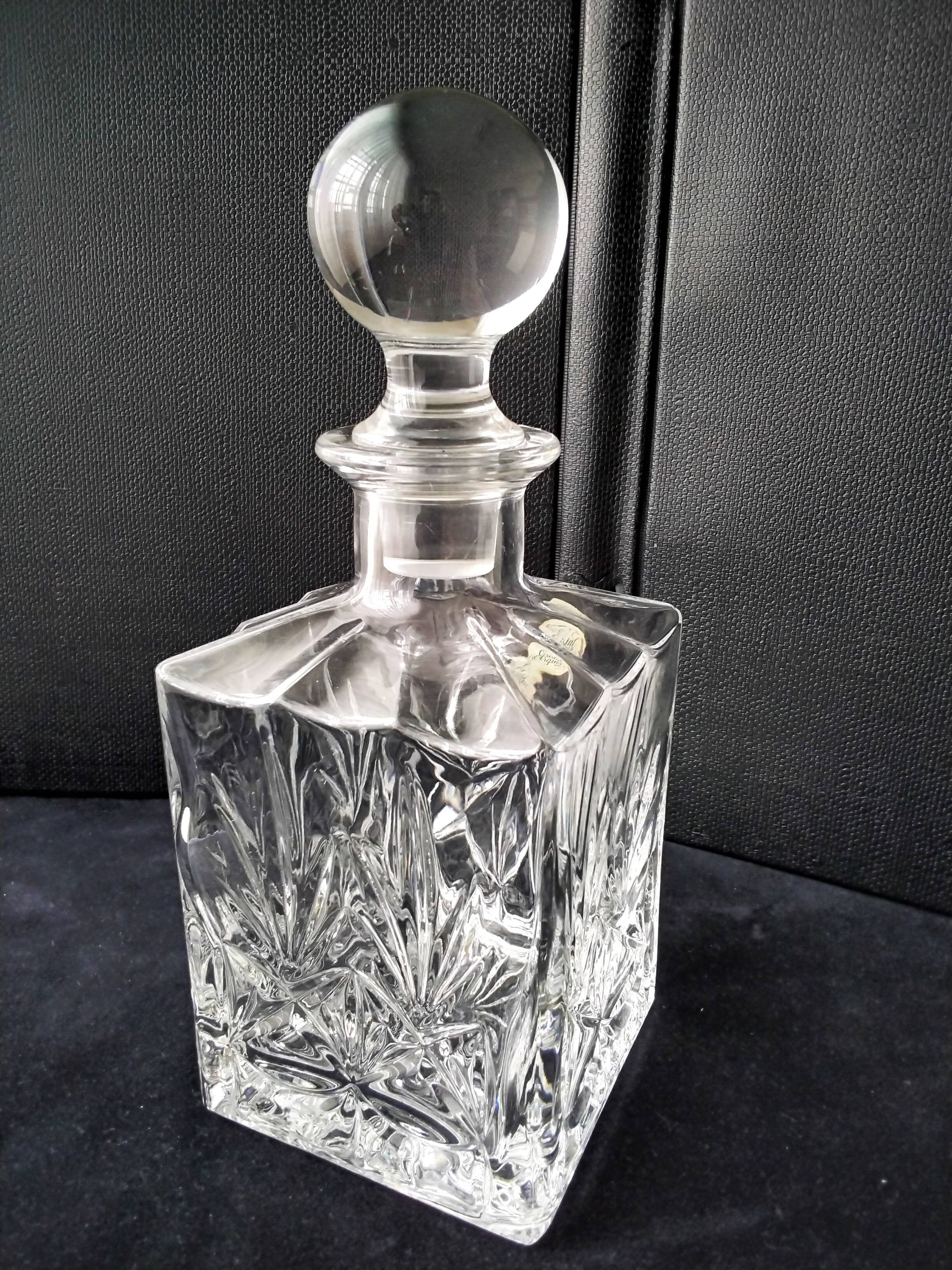 Arques crystal whiskey decanter