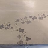 Large patinated chest of drawers