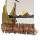 Copper and Brass Boat-Design Mirror by Daniel D’Haeseleer, 1970s