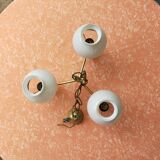 Lustre opaline 3 globes