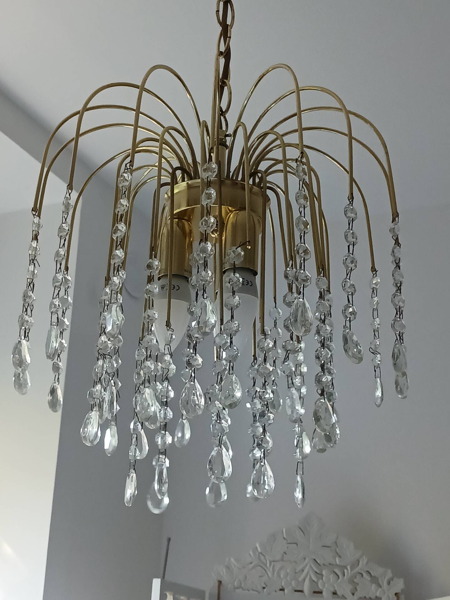 Italian vintage 70's chandelier