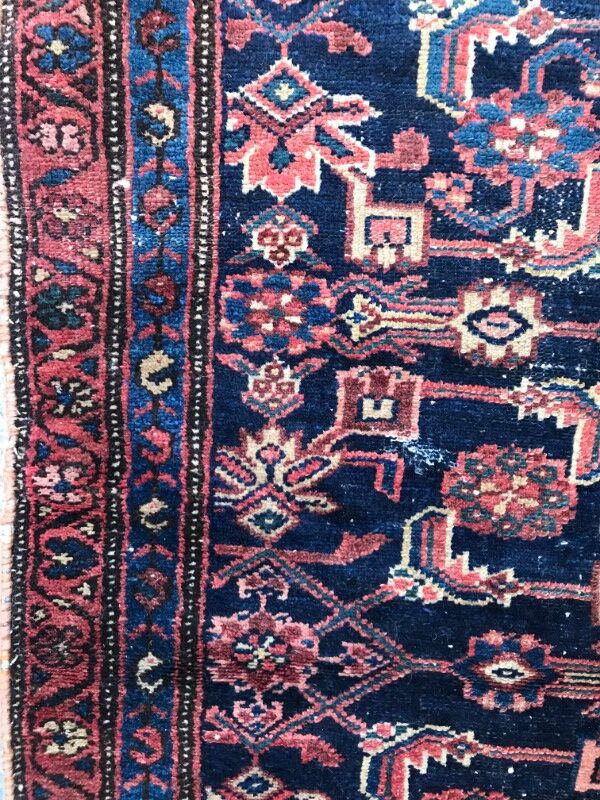 Former carpet Persian Malayer 19th century handmade 94 X 180 CM