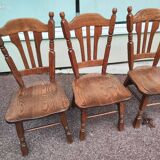 Set of 4 solid wood chairs