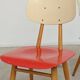 Paire de chaises bois TON Bystrice Thonet rouge et bleu