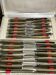 Set of 24 Bakelite stainless steel knives in box