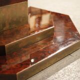 Elm broussin dining room table by Jean Claude Mahey for Maison Romeo, 70s