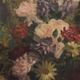 Huile sur toile par Marcel Caud 1914 bouquet de fleurs nature morte XXe