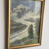 Original Oil Painting – Alpine Landscape, 1908