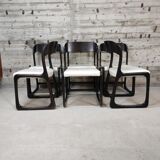 Set of 6 Baumann sled chairs