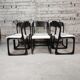 Lot de 6 chaises Baumann traineau