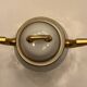 Antique sugar bowl porcelain from Limoges Paroutaud Frères P.P. Greek frieze gold