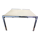 Vintage 80s chrome coffee table