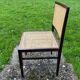 Tenreiro. Chaise cannage jacaranda palissandre