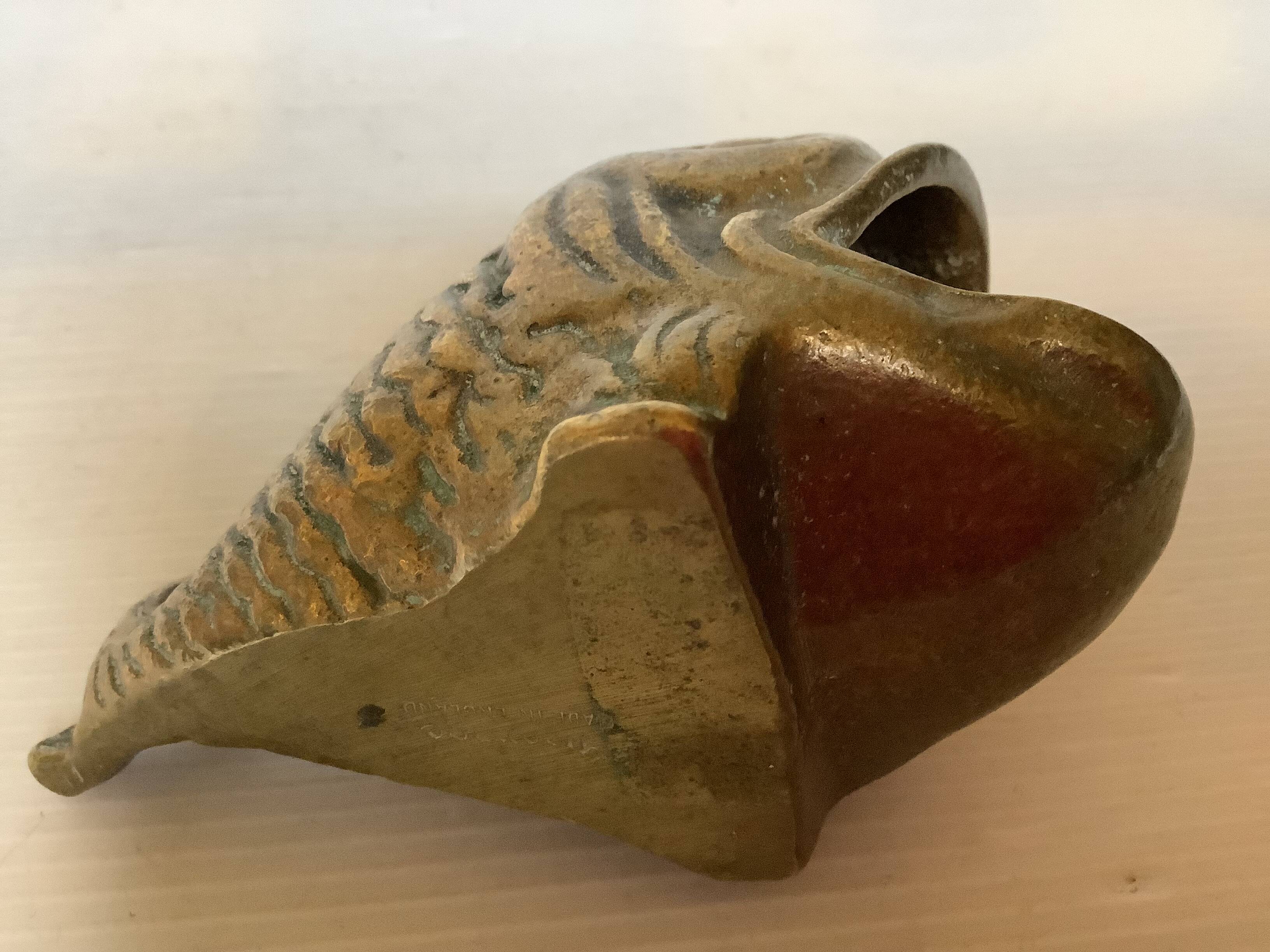 Peerage England bronze fish ashtray