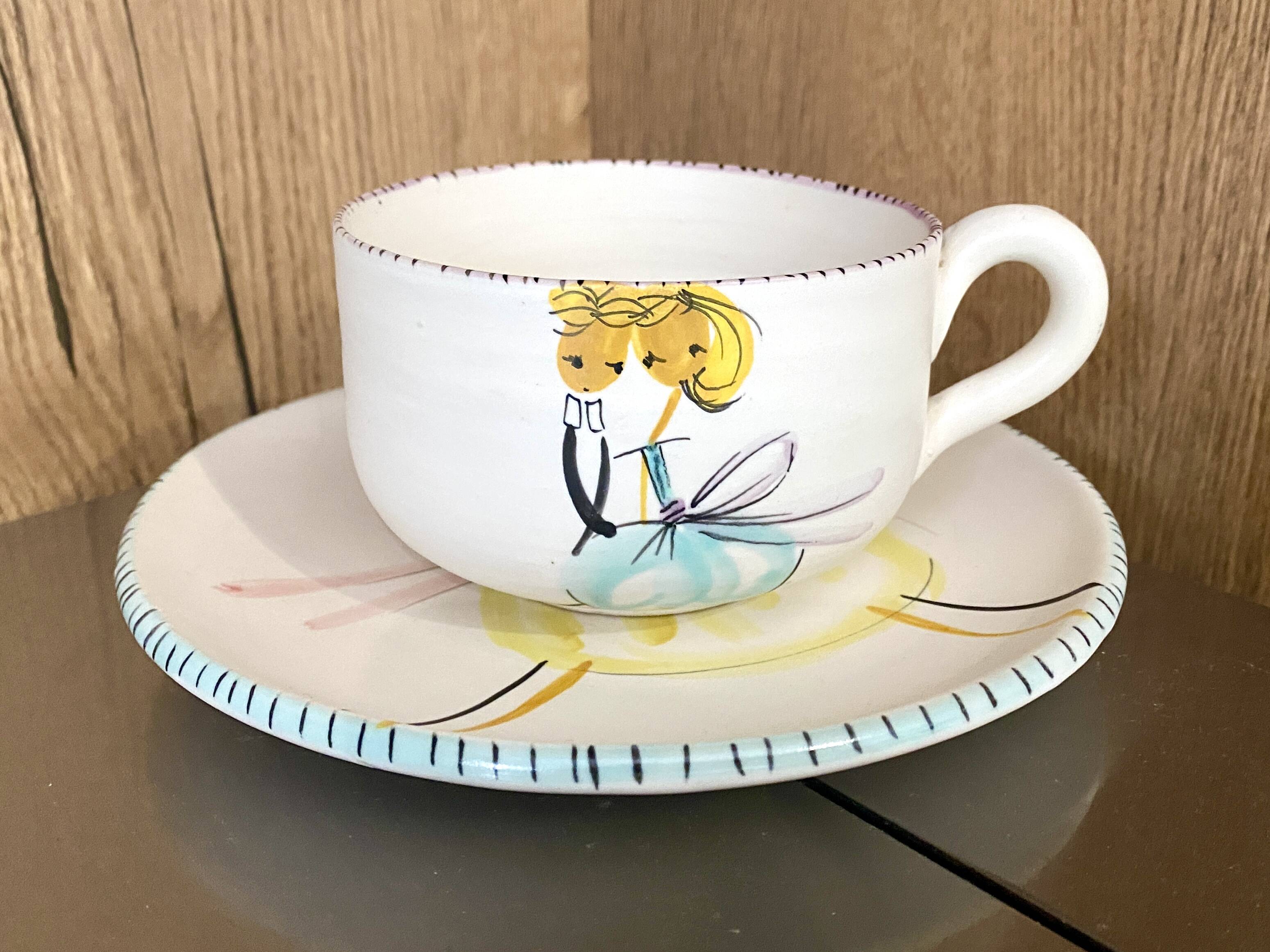 Duo tea or coffee service by the Cerenne workshop in Vallauris, circa 1955