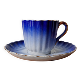 Digoin Sarreguemines blue cup