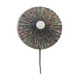 Vintage wall lamp in pleated fabric