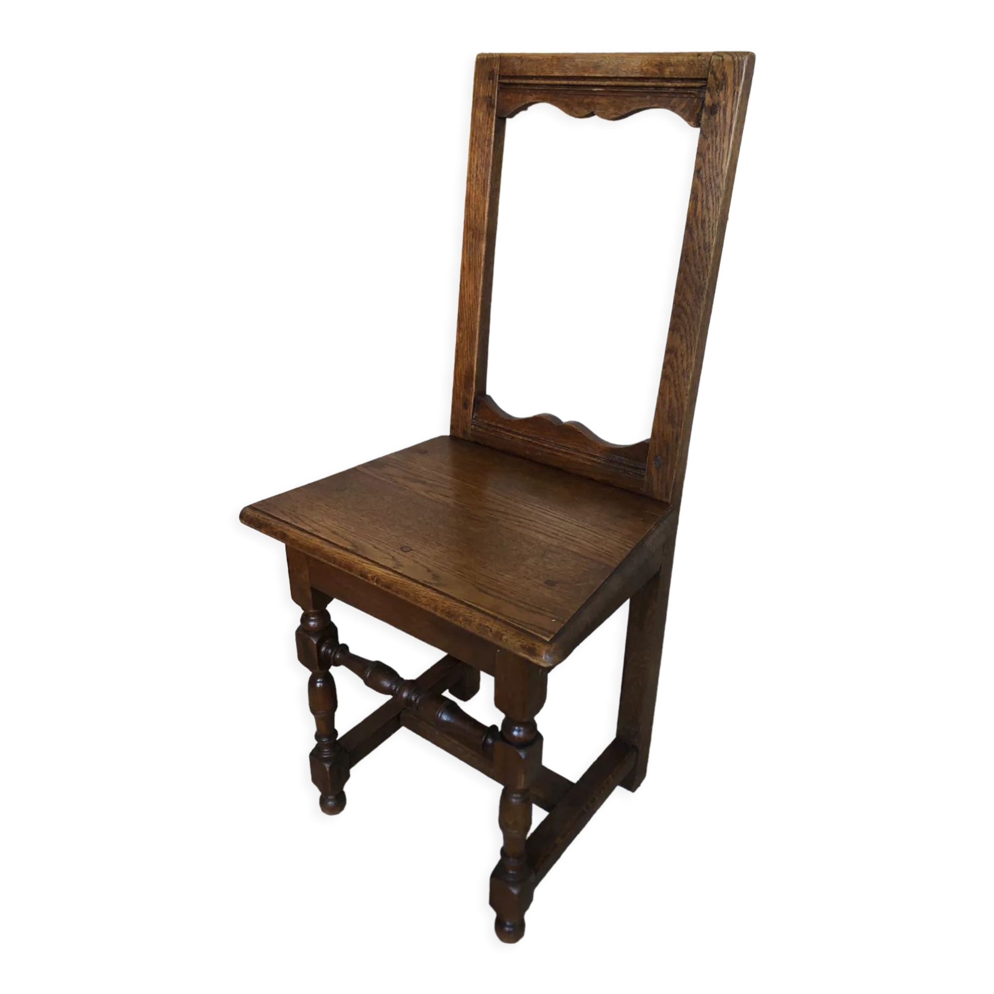 Chaise lorraine bois chene vintage