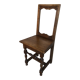 Chaise lorraine bois chene vintage